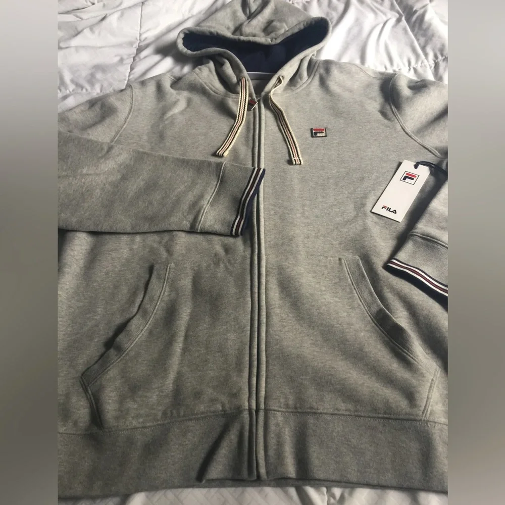 FILA men’s hoodie sweatshirt with front zipper - Picture 5 of 10